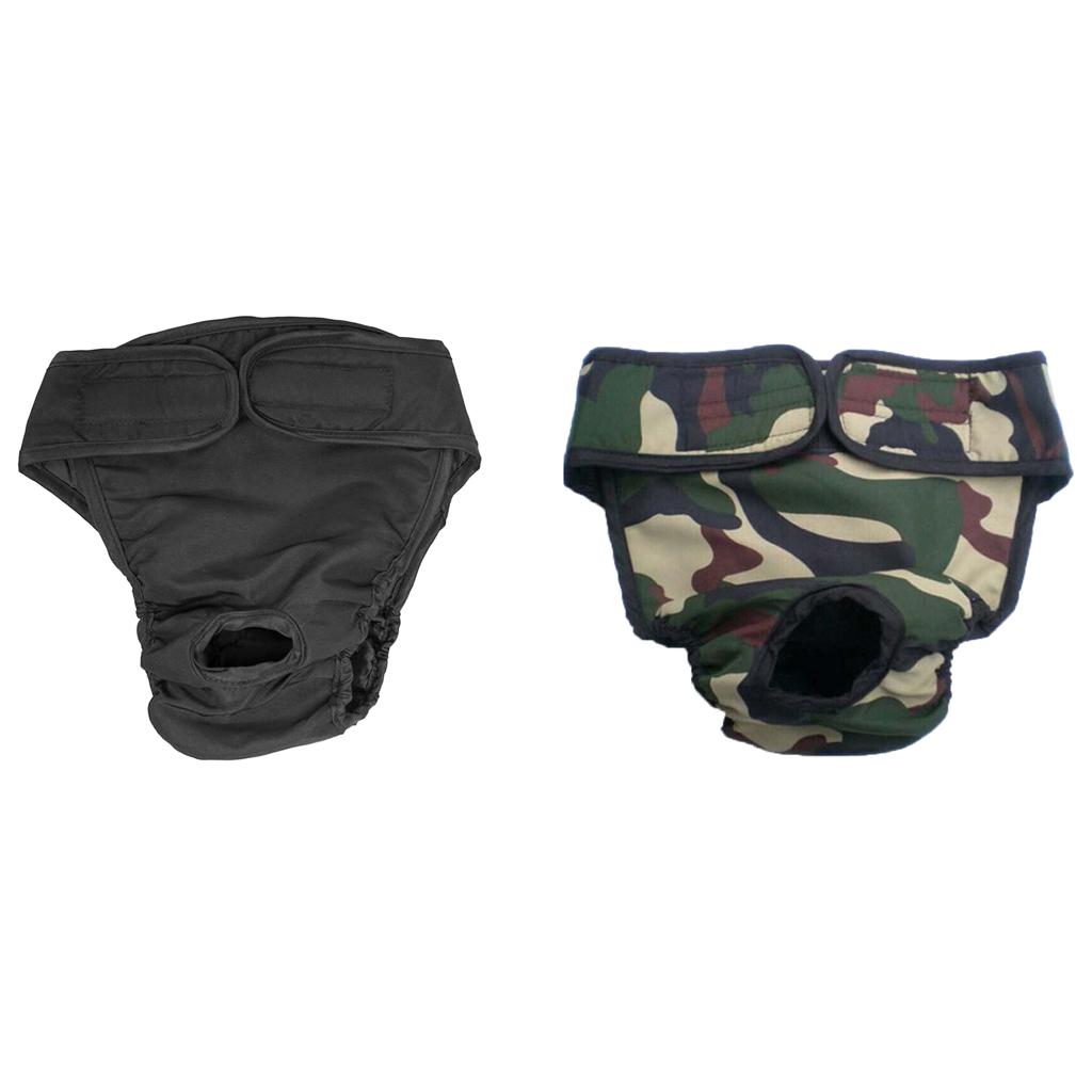 2Pcs Puppy Dog Physiological Pants Femal Dogs Sanitary Pant Diaper L
