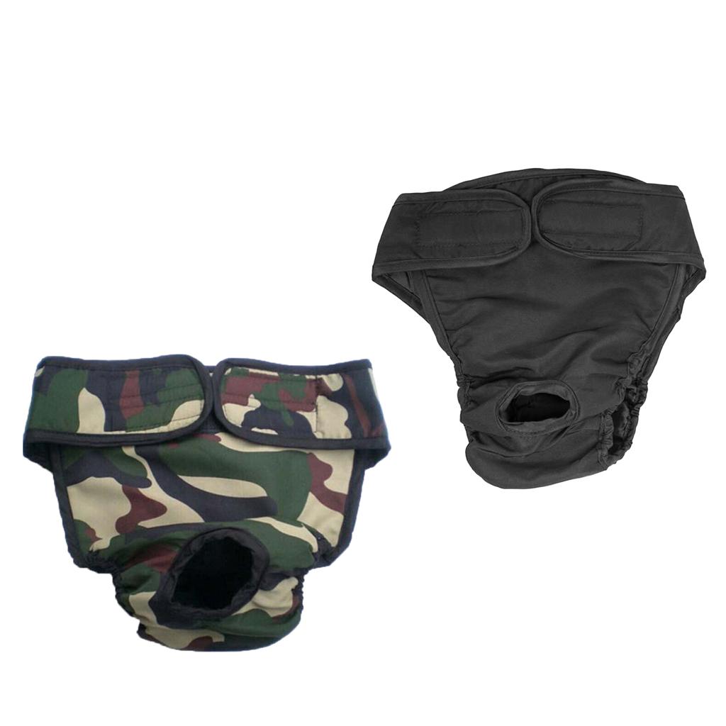 2Pcs Puppy Dog Physiological Pants Femal Dogs Sanitary Pant Diaper L