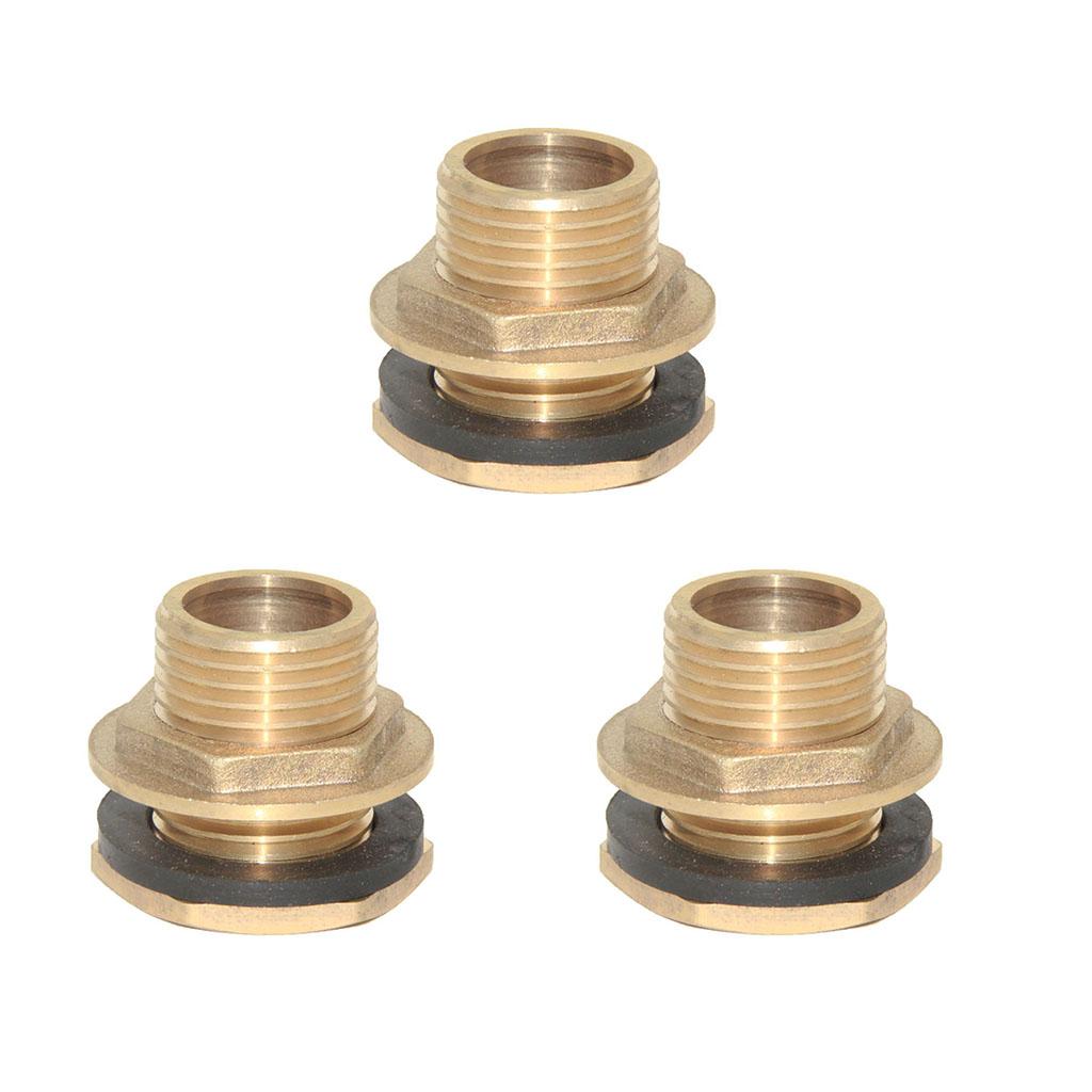 3pcs DN20 Water Tank Hose Water Tube Pipe Connector Adapter Tap Fittings