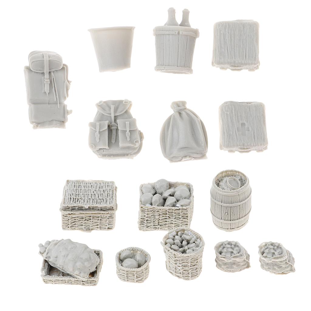 1/35 Resin Sand Armor Scene Building Medicine Backpack Bag Food Basket Model