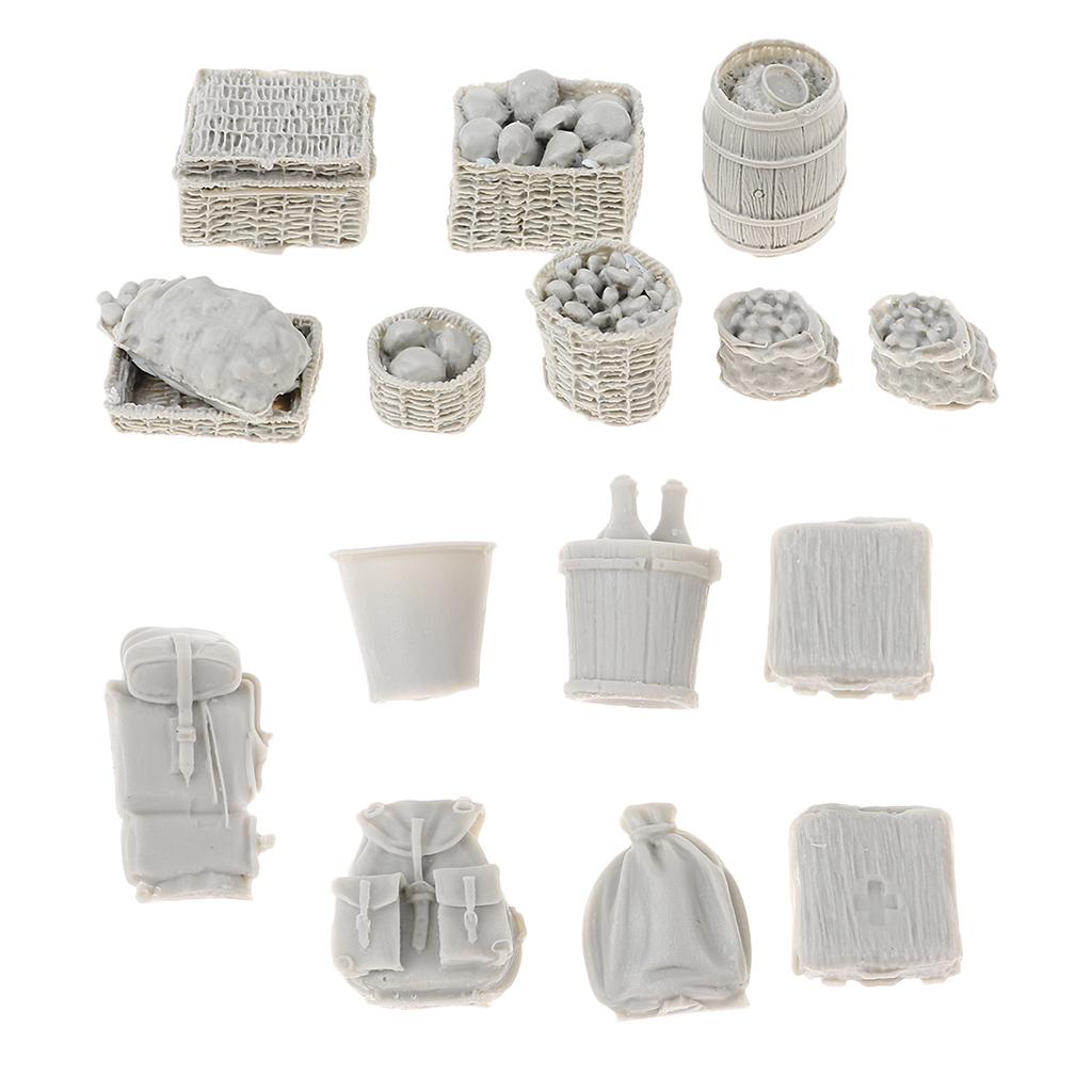 1/35 Resin Sand Armor Scene Building Medicine Backpack Bag Food Basket Model