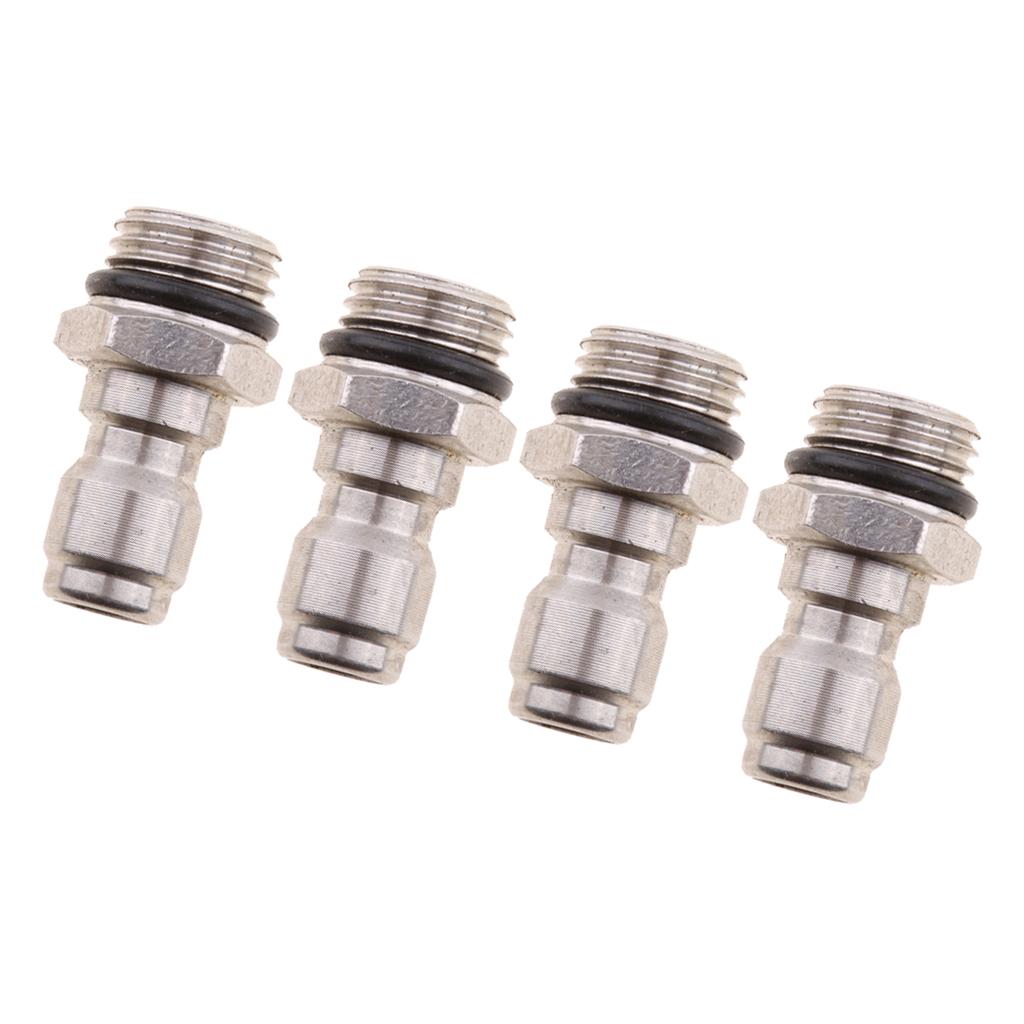 4pcs Pressure Washer Sprayer Coupling Quick Adapter for Snow Foam Lance