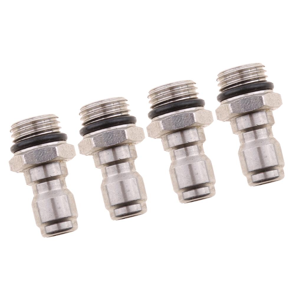 4pcs Pressure Washer Sprayer Coupling Quick Adapter for Snow Foam Lance