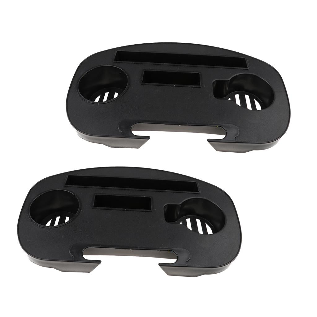 1 Pair Clip-on Folding Reclining Chair/Zero Gravity Chair Tray Cup Holder