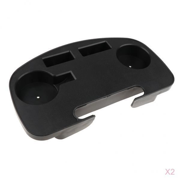 2 Pieces Clip-on Folding Reclining/Zero Gravity Chair Tray Cup Holder