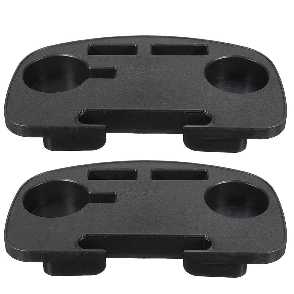 2 Pieces Clip-on Folding Reclining/Zero Gravity Chair Tray Cup Holder