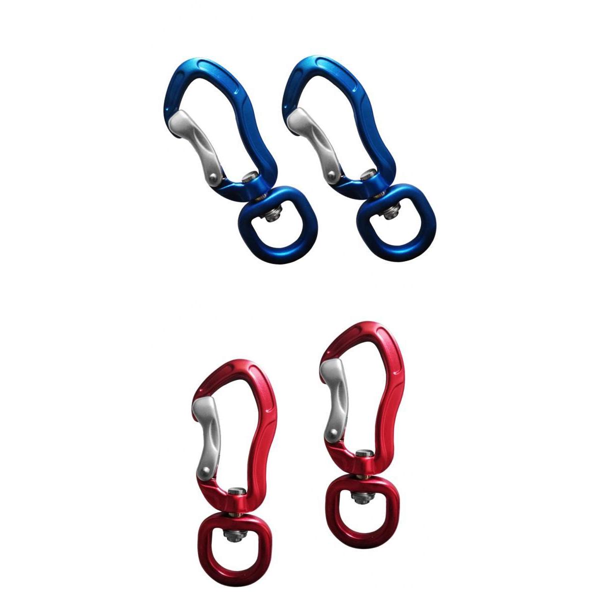 4 Pieces Swivel Carabiner Hanging Connect Hook Camping 76mm