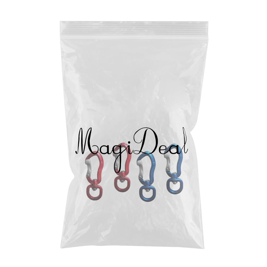 4 Pieces Swivel Carabiner Hanging Connect Hook Camping 76mm