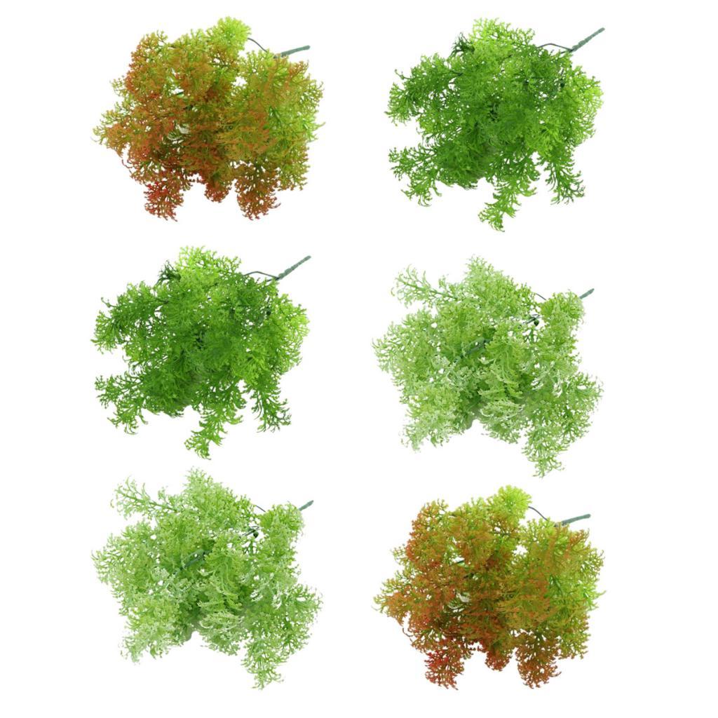 6pcs 35cm Artificial Moss Grass Plant Wedding Home Church Party Decor Green