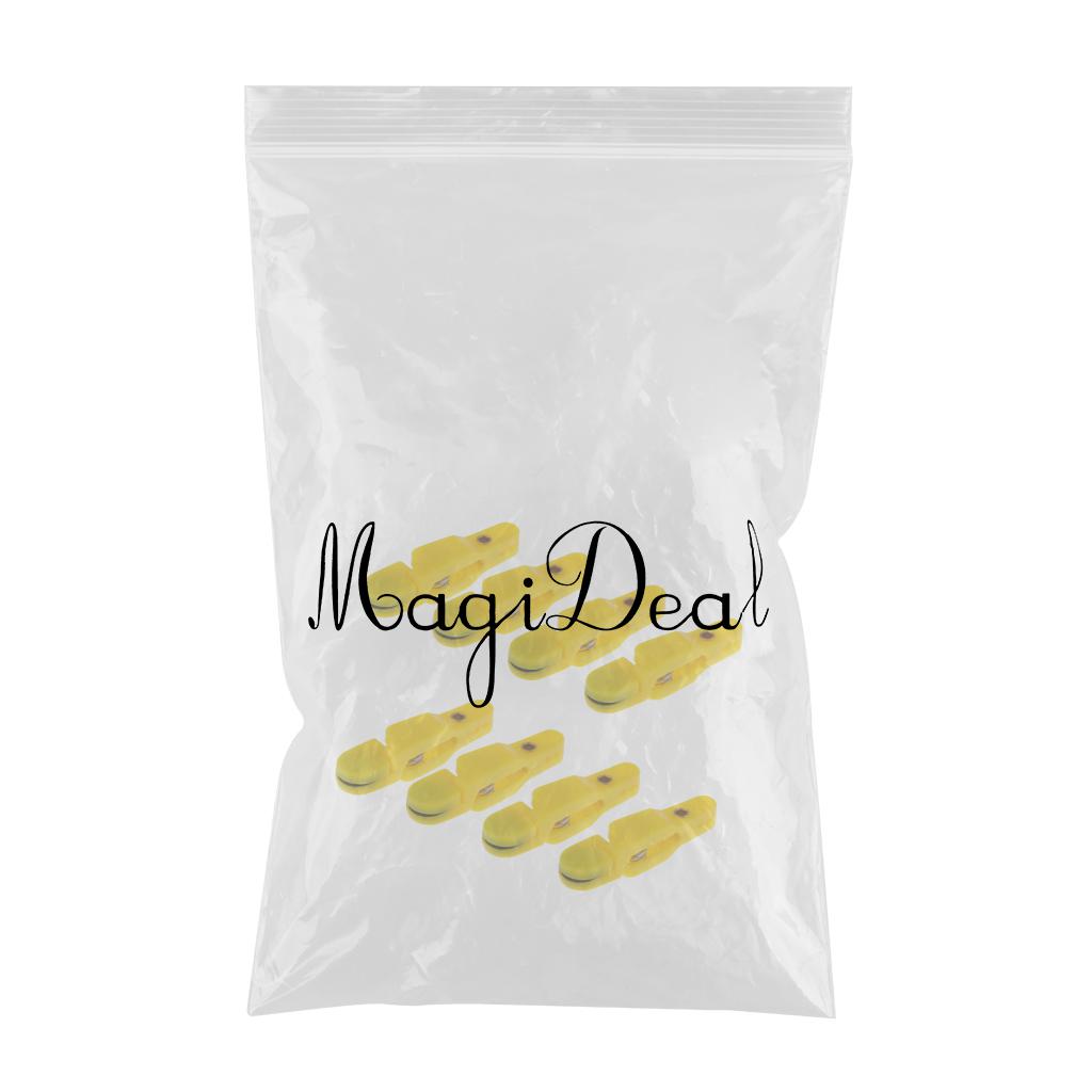 8pcs Snap Release Clip for Weight, Planer Board, Kite, Heavy Tension Yellow