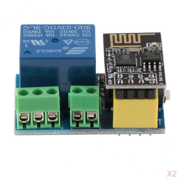2Pc ESP8266 ESP-01S WiFi Relay Module Things Smart Home Remote Control Swith