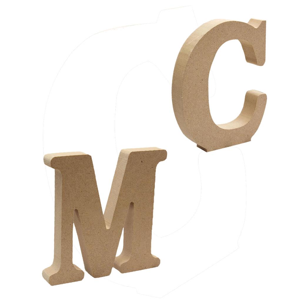 2x Wooden Alphabet Craft Letter Plaque Wall Hanging Wedding Nursery Decor C