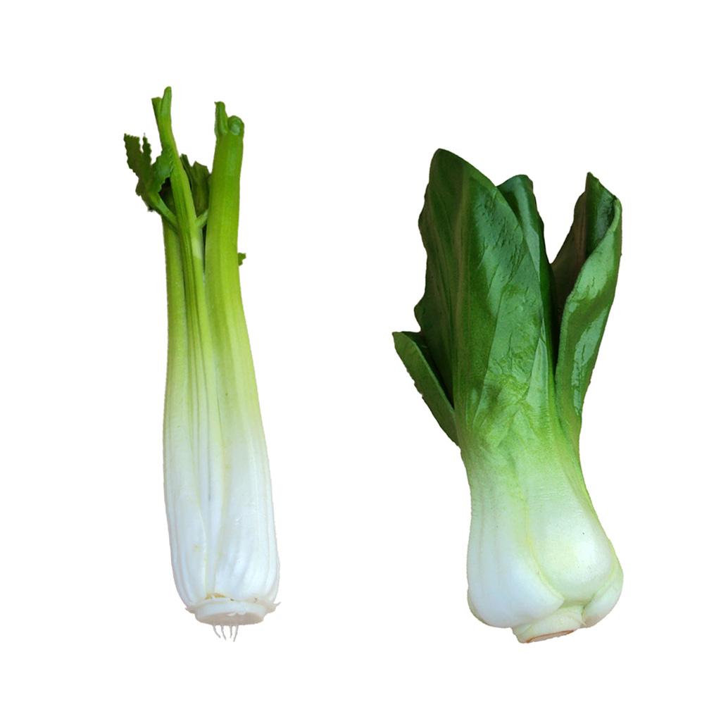 2x Artificial Shanghai Cabbage Imitation Food Store Cabinet Display Decor