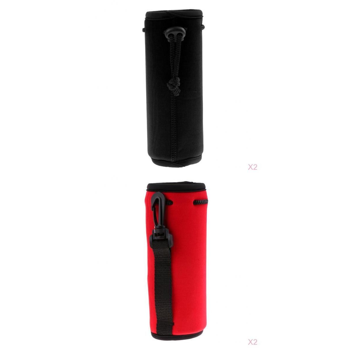 4pcs Neoprene Insulated Water Bottle Sleeve Bag Carrier Drawstring Holder