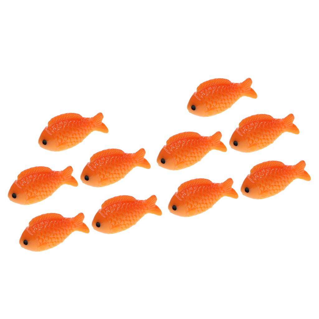 10pcs Micro Landscape Decoration Fish Miniature Fairy Garden Bonsai Craft