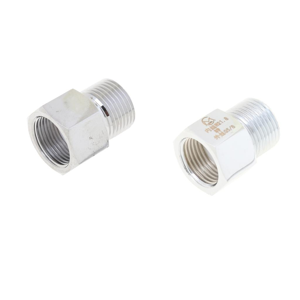 2 pcs Aquarium Tank Cylinder Adapter W21.8 to G5/8 and M22x1.5 to G5/8