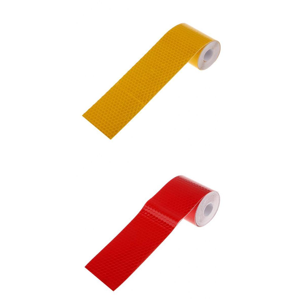 3Meters Reflective Safety Tape Adhesive Sticker for Truck Car Orange Red