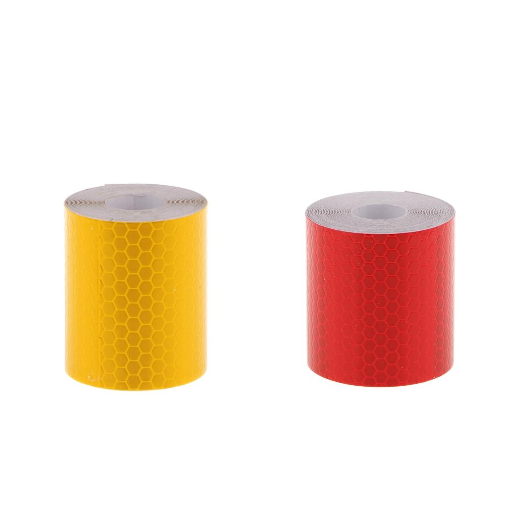 3Meters Reflective Safety Tape Adhesive Sticker for Truck Car Orange Red