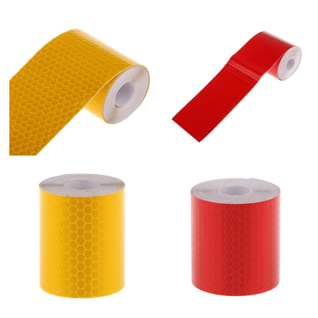 3Meters Reflective Safety Tape Adhesive Sticker for Truck Car Orange Red