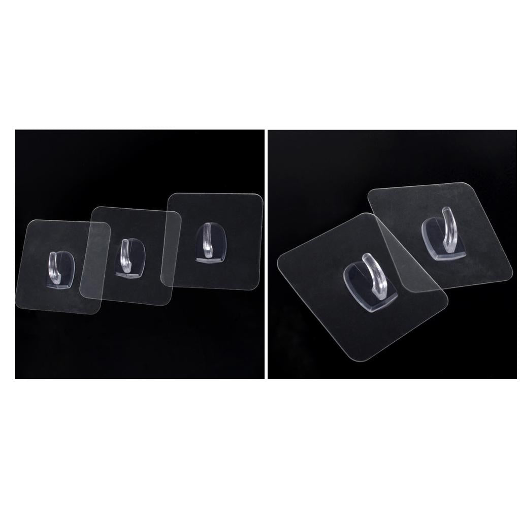 5pcs Traceless Wall Hook Adhesive Hook Sticky Clothes for Bathroom Kitchen