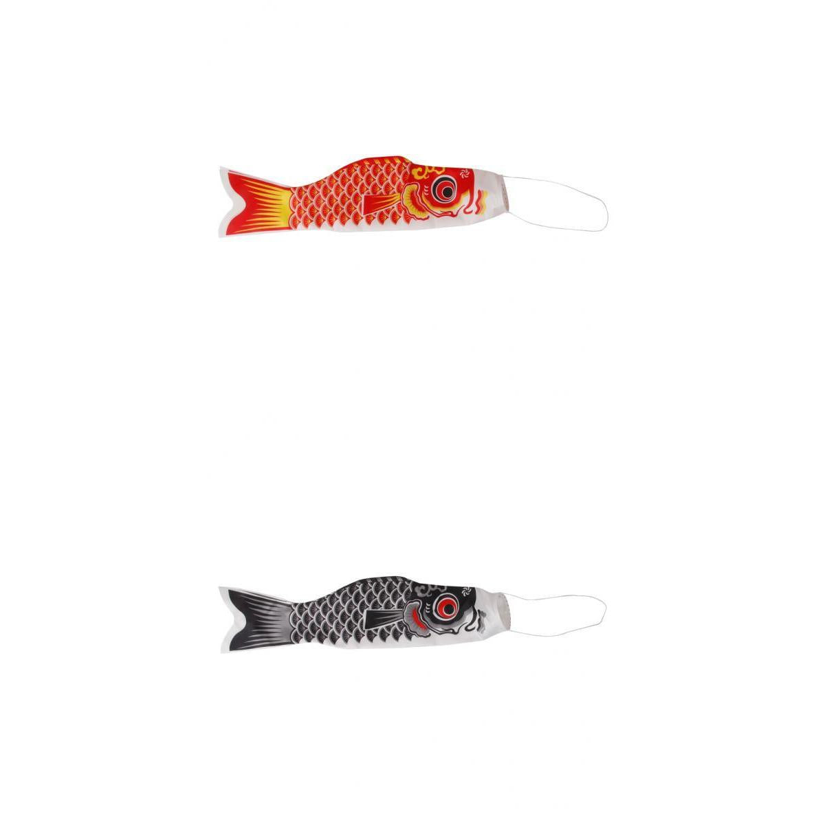 2Pieces 100cm Japanese Windsock Carp Flag Koi Nobori Sailfish Wind Streamer