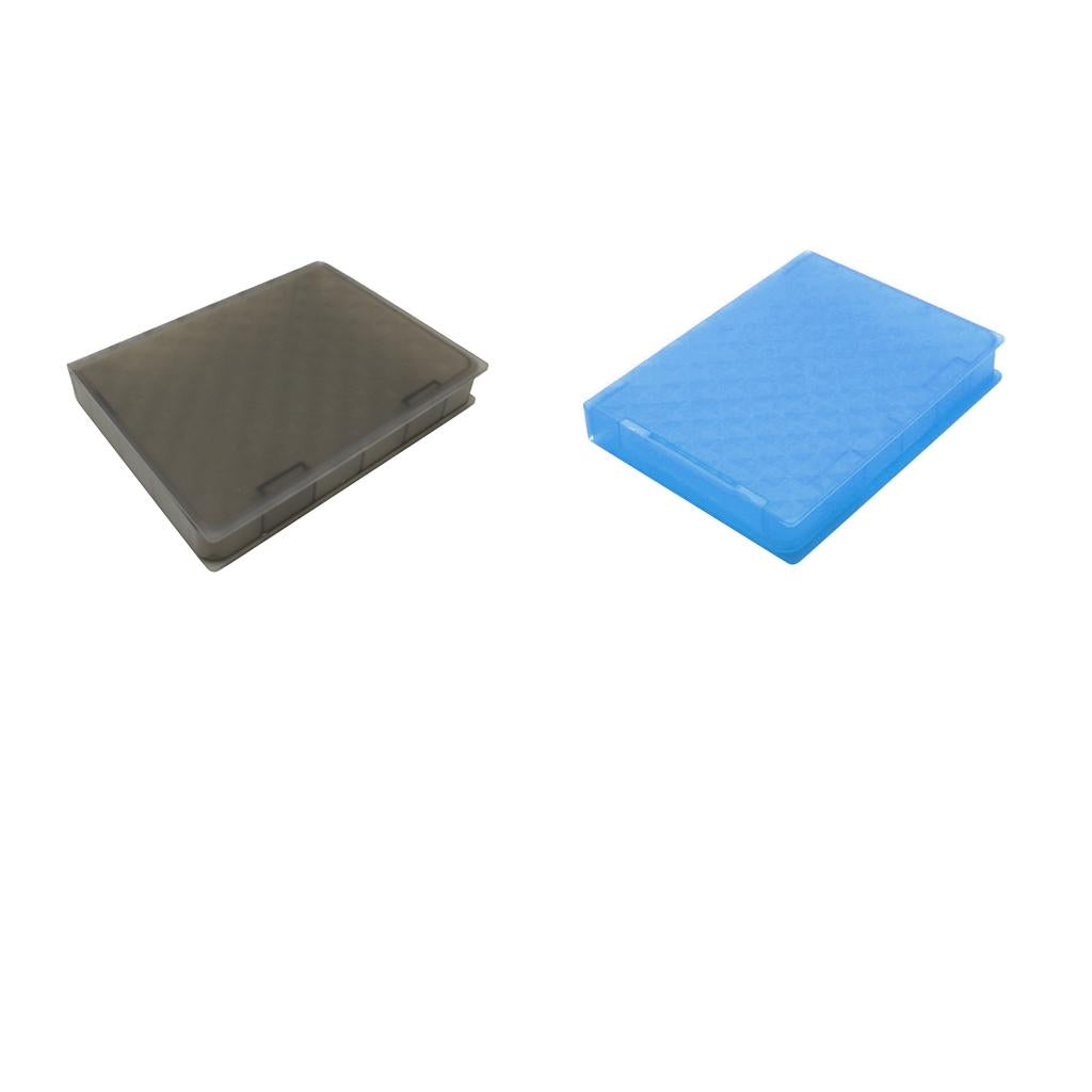2Pcs 2.5SATA Hard Drive HDD SSD Enclosure External Disk Case Storage Box "