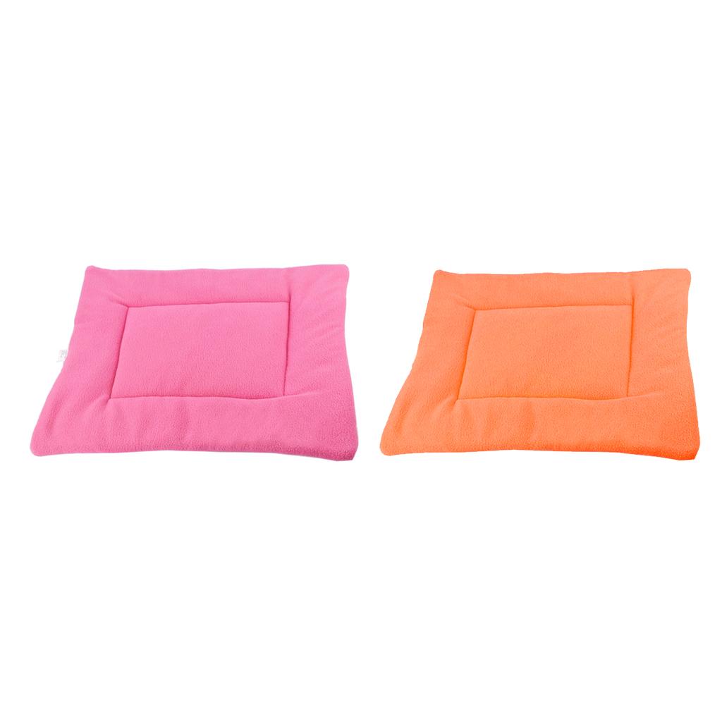 2pcs Pet Dog Cat Sleep Mat Kennel Pad Puppy House Crate Nest Bed Cushion M