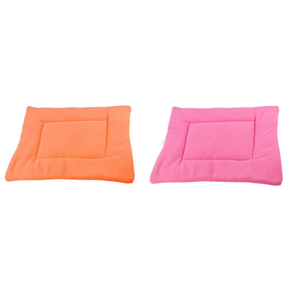 2pcs Pet Dog Cat Sleep Mat Kennel Pad Puppy House Crate Nest Bed Cushion M