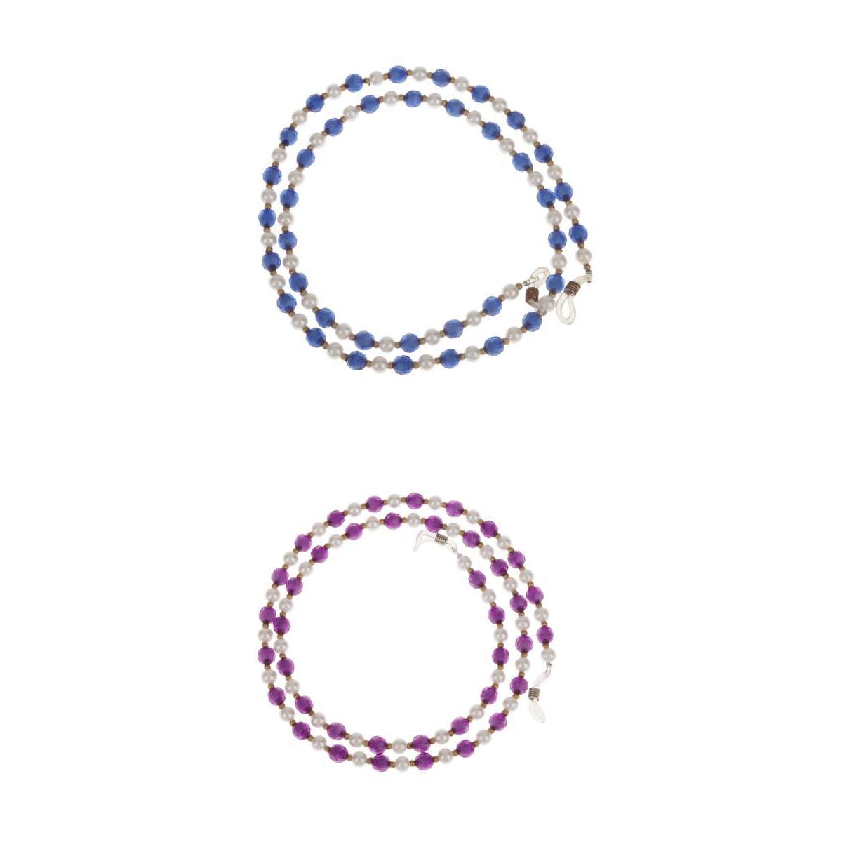 2 Pieces Acrylic Eyeglass Strap Necklace Glasses Sunglass Neck Lanyard Cord