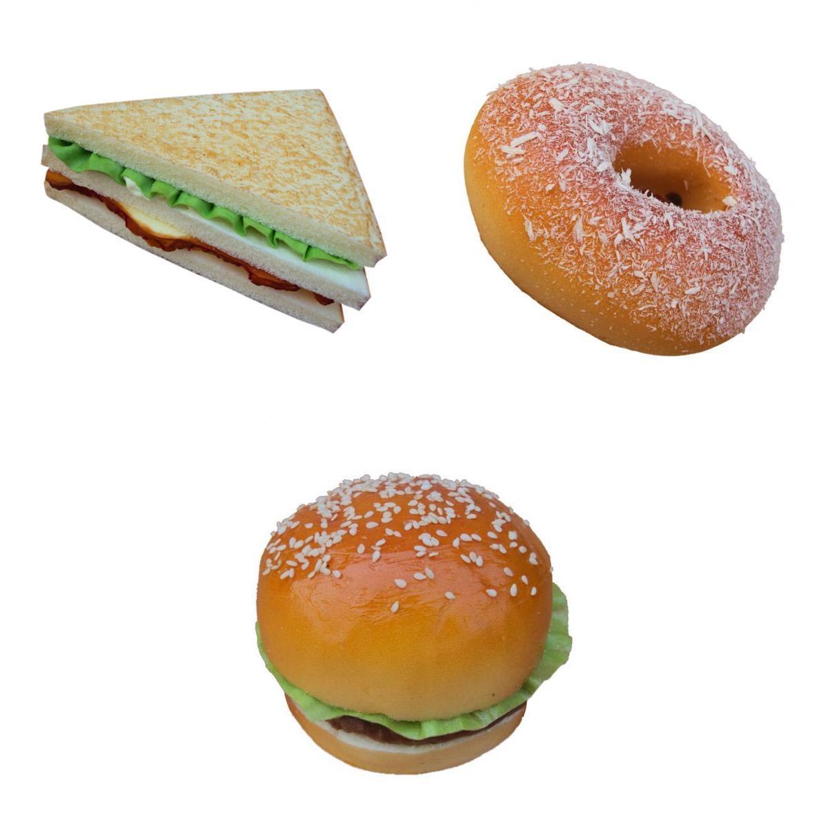 Artificial Fake Food Set Display Kitchen Decor Kids Pretend Toy B