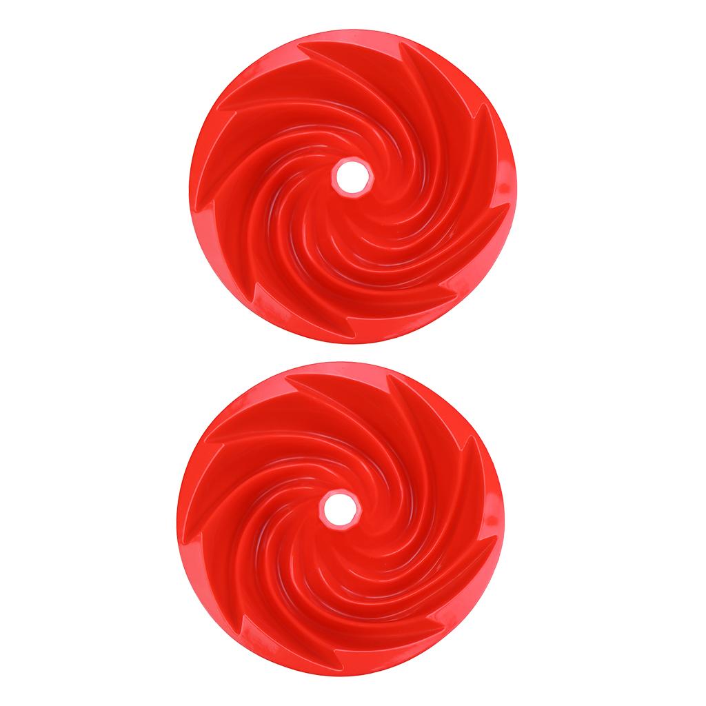2 Pack Silicone Heritage Cake Bake Pan Swirled Plates Cake Mold