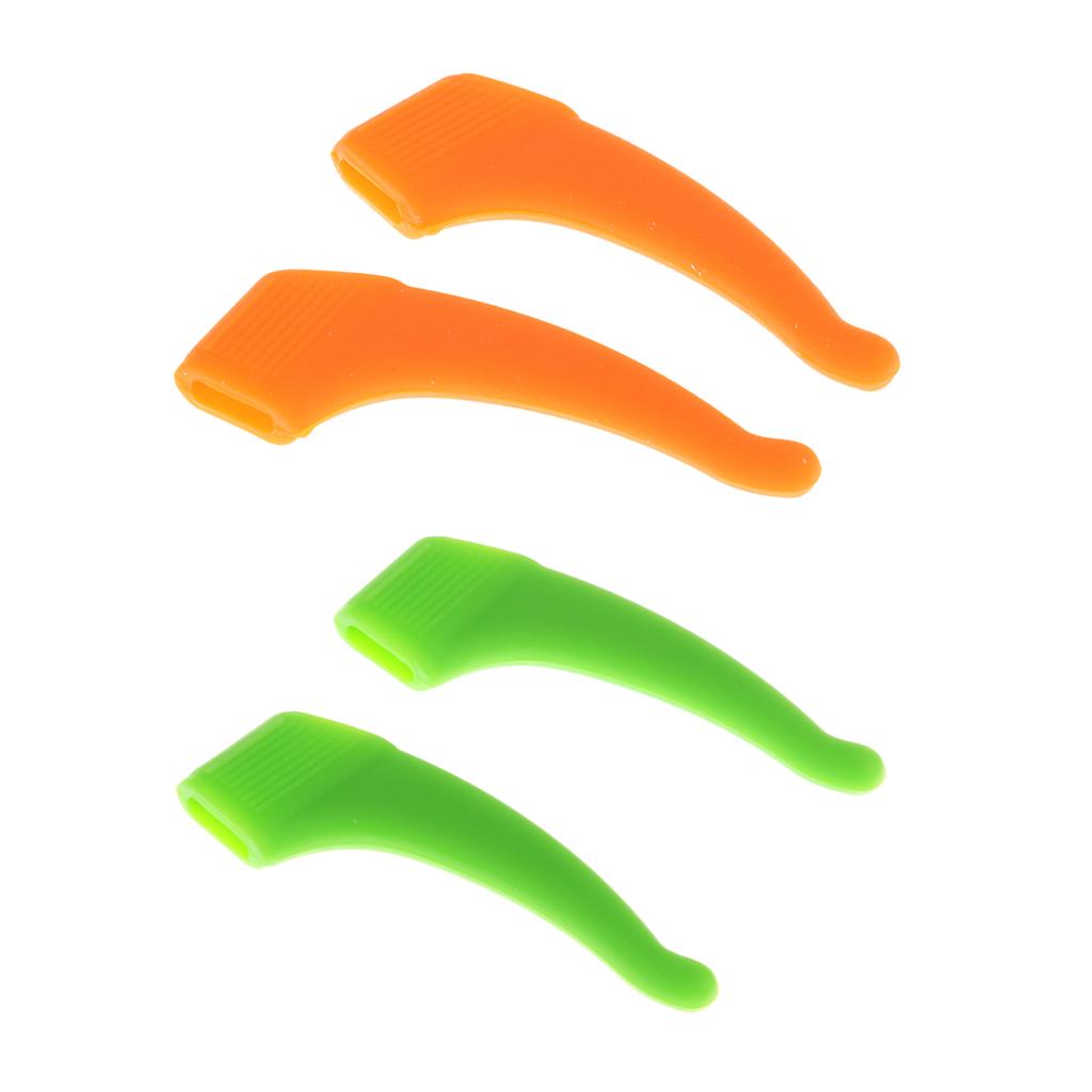 2 Pairs Silicone Ear Hooks Retainer Holder For Glasses Eyeglass Sunglasses