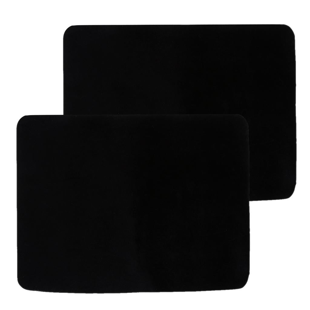 2x Card Pad Poker Mat Close up Coin Magic Props for Magicians 42x32cm Black