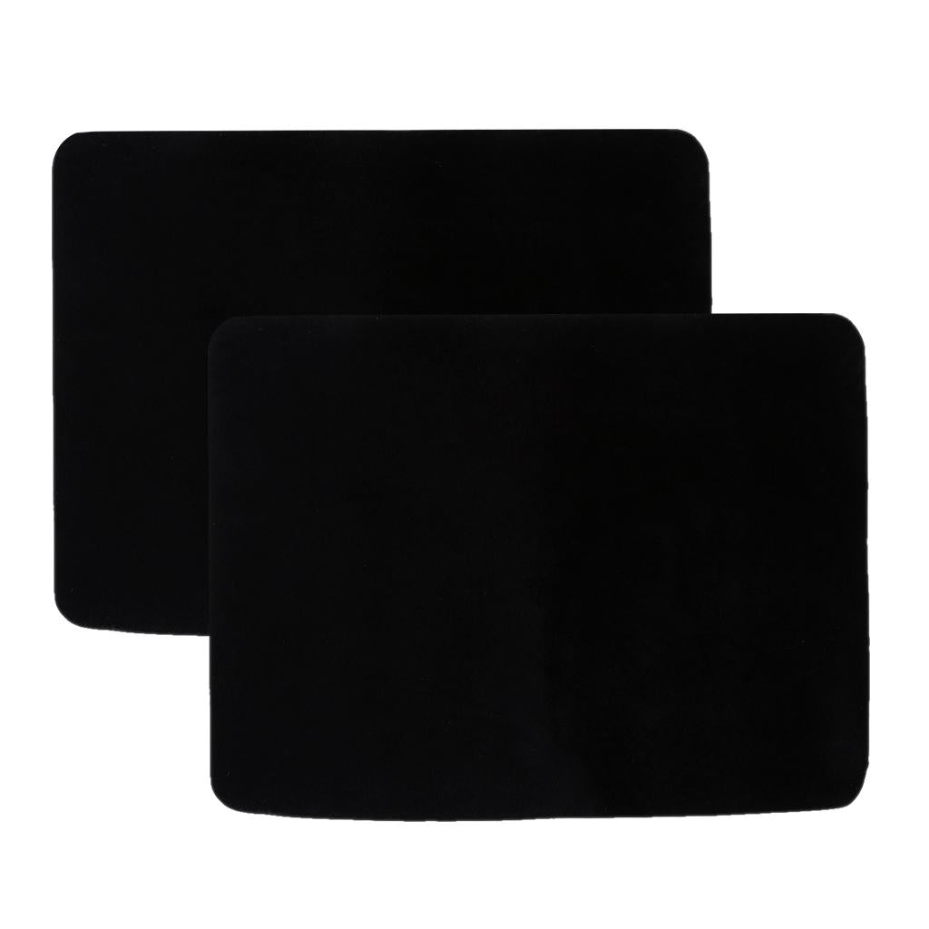 2x Card Pad Poker Mat Close up Coin Magic Props for Magicians 42x32cm Black