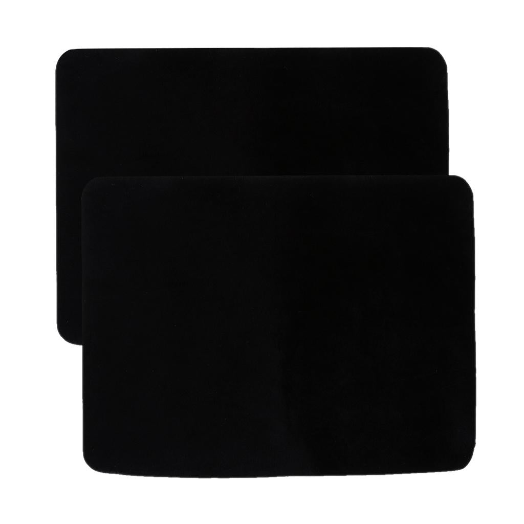 2x Card Pad Poker Mat Close up Coin Magic Props for Magicians 42x32cm Black