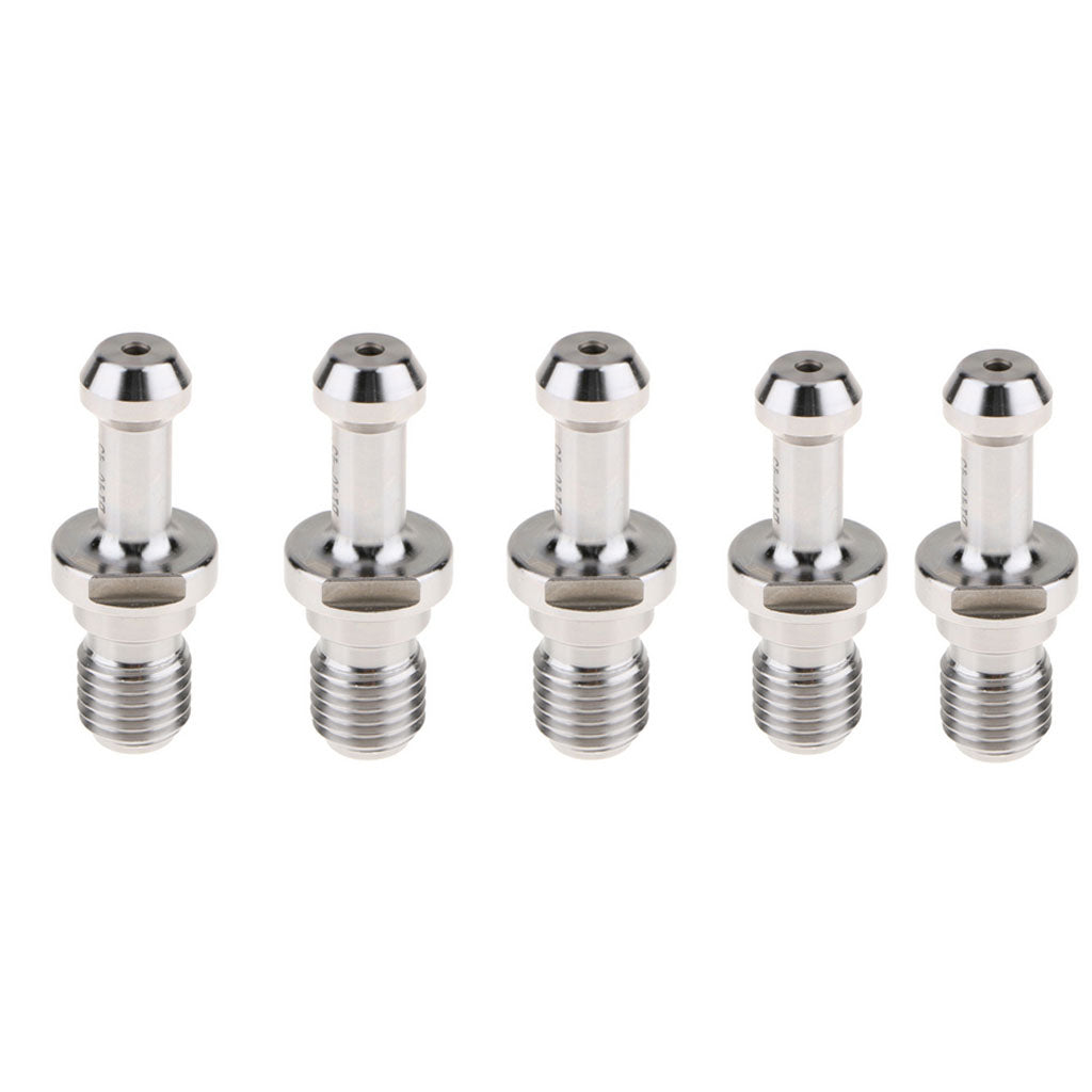 5Pcs 20CrMnTi CNC BT40 45 Degree Pull Stud Retention Knob Bolt Silver 60mm