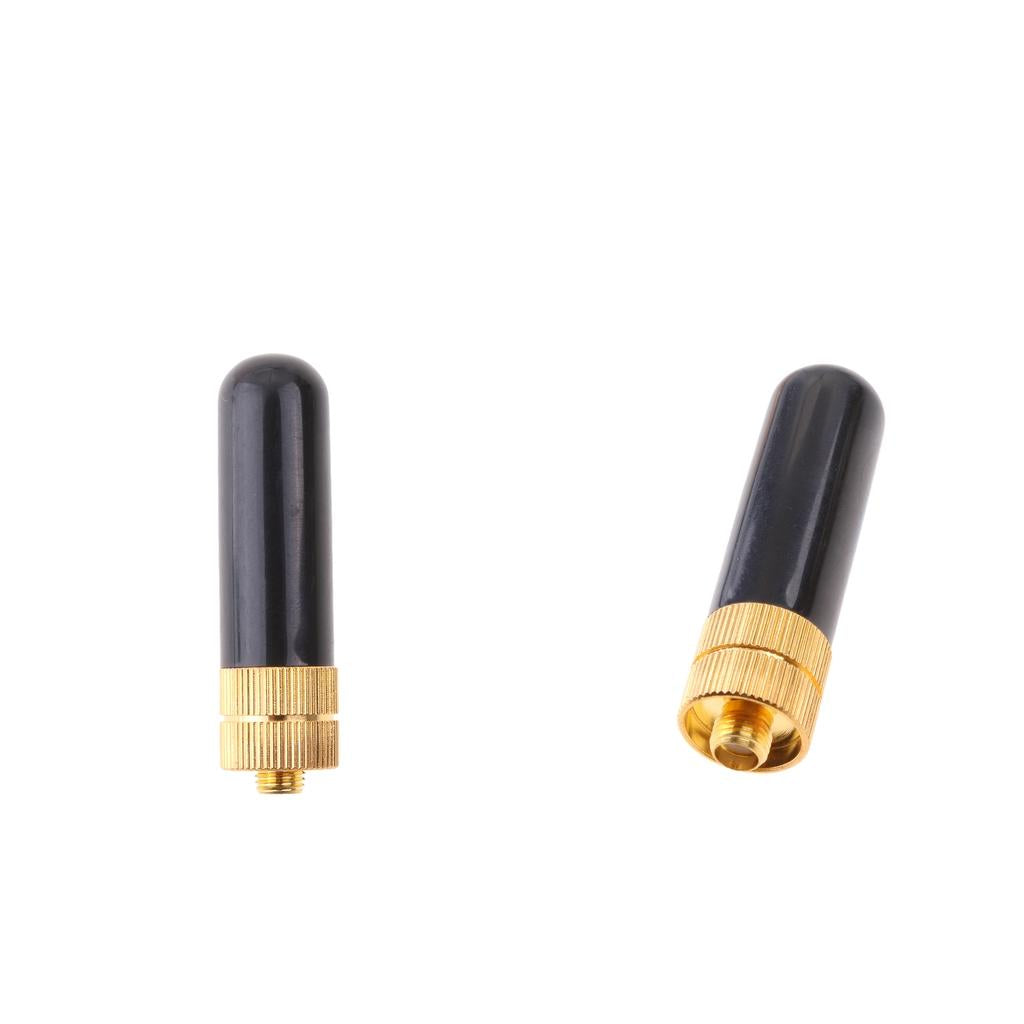 2 Pieces RH805S SMA-F Female Dual Band Short Antenna for UV-5R BF-888s Radio
