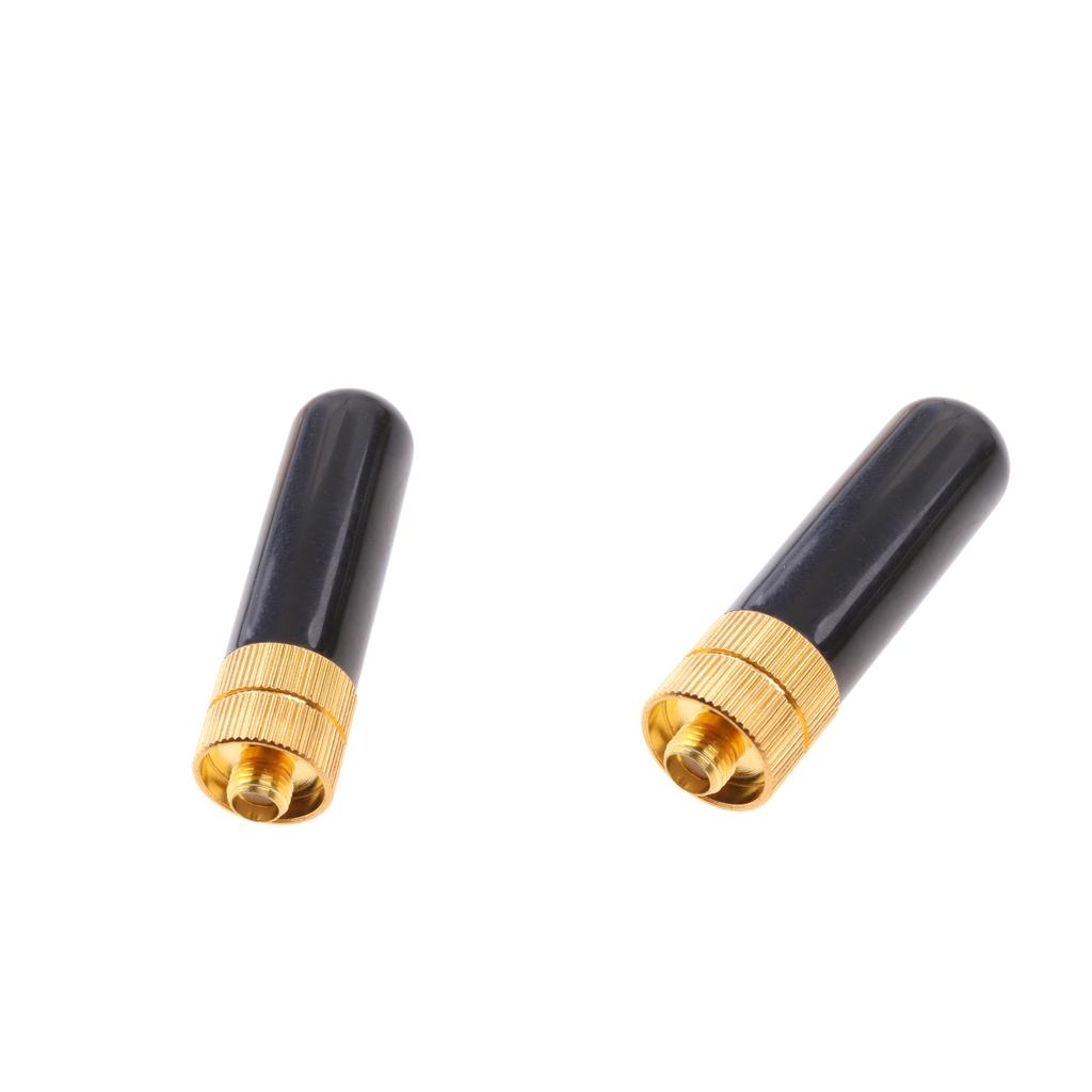 2 Pieces RH805S SMA-F Female Dual Band Short Antenna for UV-5R BF-888s Radio