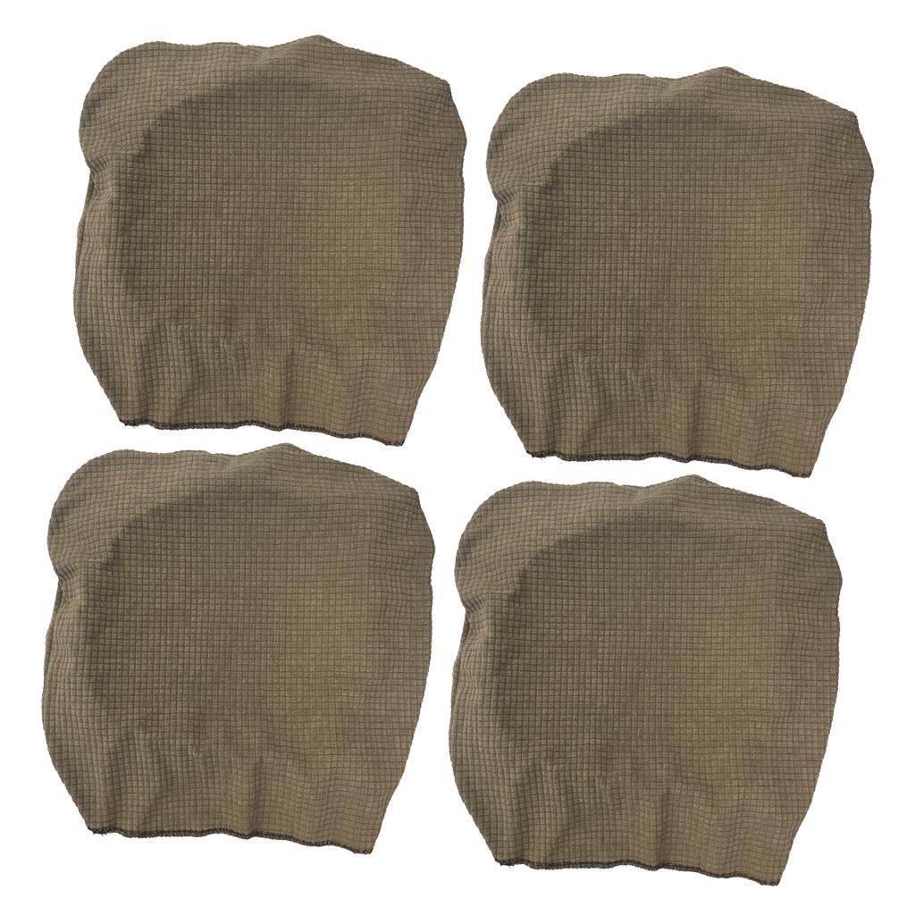 4Pcs Waterproof Stretch Dining Chair Cover Wedding Banquet Party Coffee