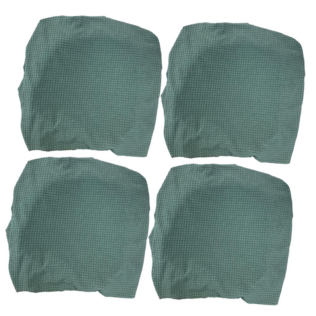 4Pcs Waterproof Stretch Dining Chair Cover Wedding Banquet Party Green