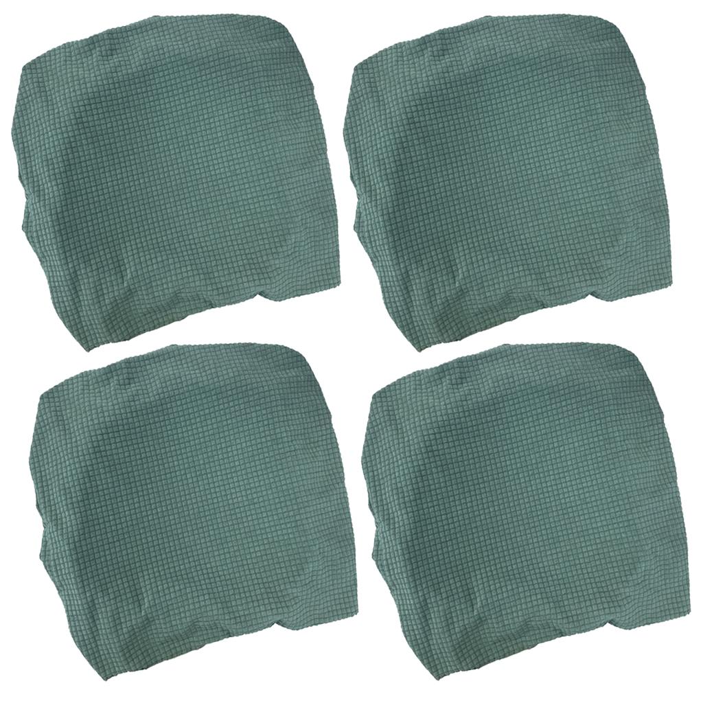 4Pcs Waterproof Stretch Dining Chair Cover Wedding Banquet Party Green