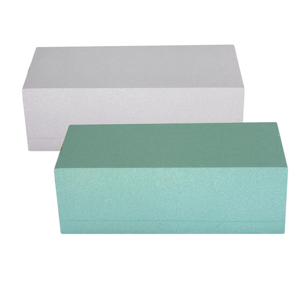 2Pcs Floral Foam Bricks / Fresh Flower Mud Wet Foam Blocks 23x11x7.5cm