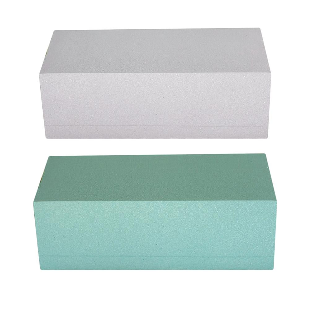 2Pcs Floral Foam Bricks / Fresh Flower Mud Wet Foam Blocks 23x11x7.5cm