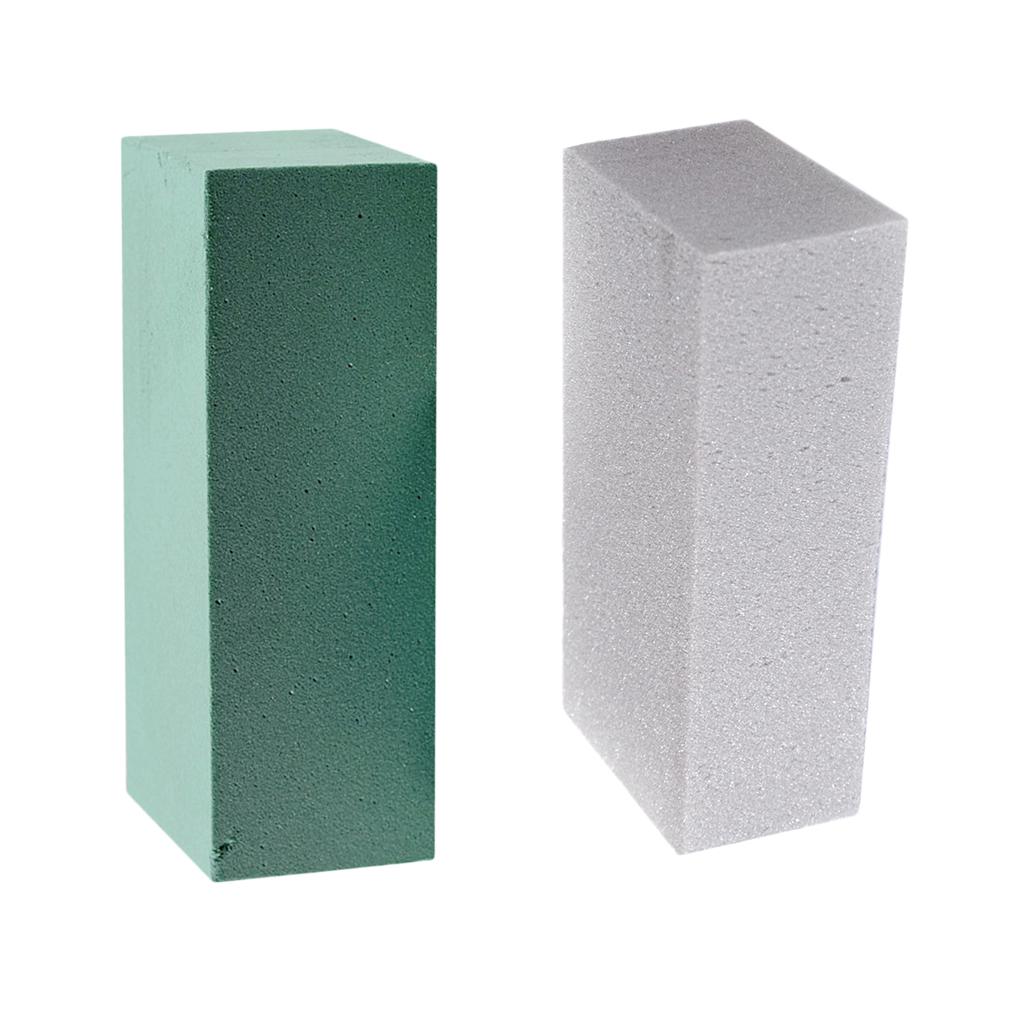 2Pcs Floral Foam Bricks / Fresh Flower Mud Wet Foam Blocks 23x11x7.5cm