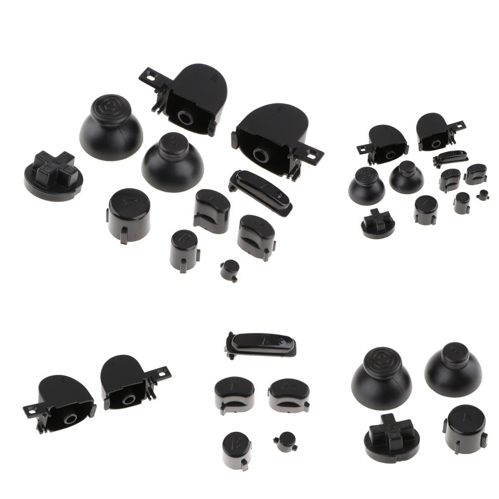 3 Sets Replacement Handle Button Keys Caps Set for Nintendo NGC Controller