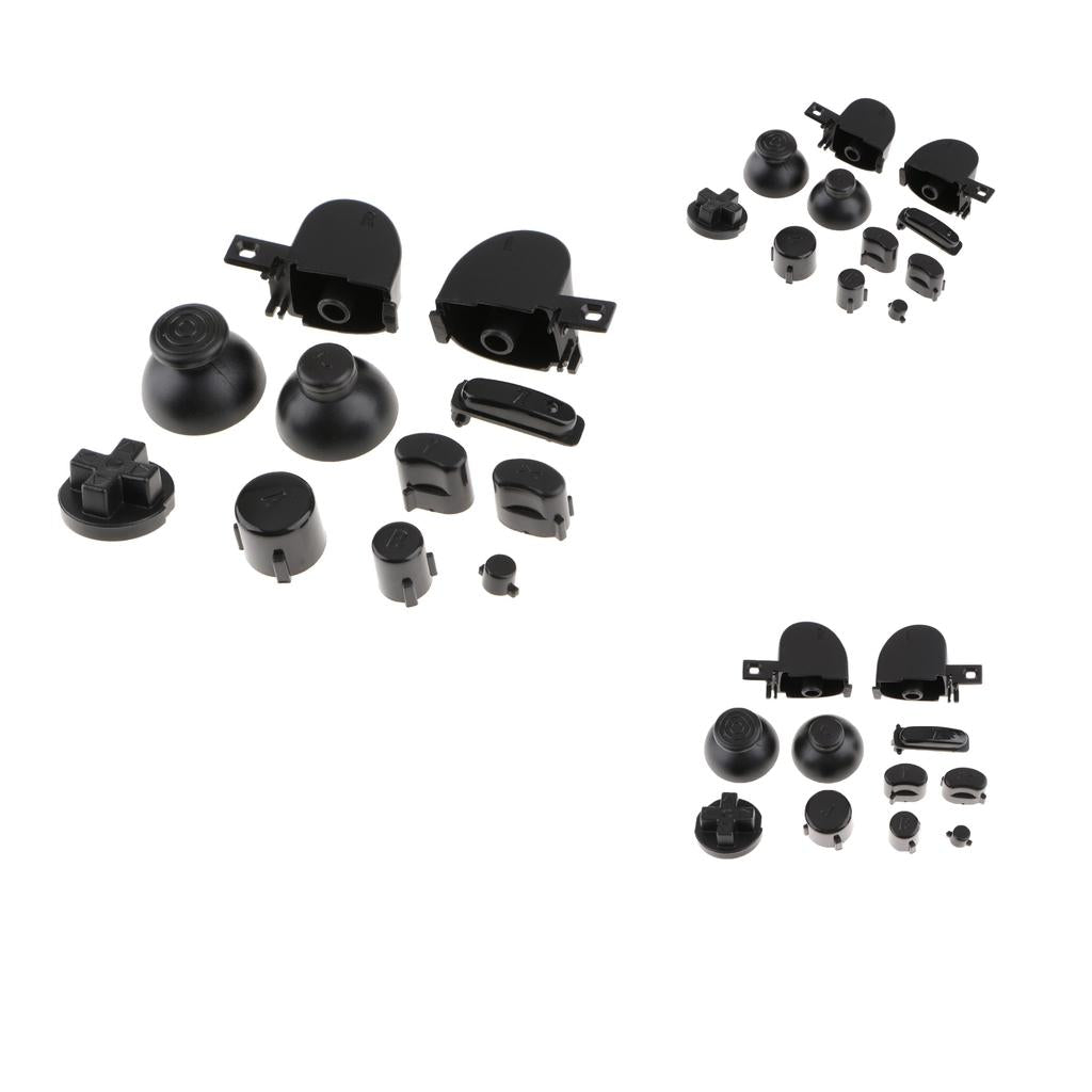 3 Sets Replacement Handle Button Keys Caps Set for Nintendo NGC Controller