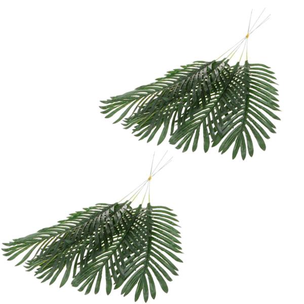 10-Pieces Large Artificial Leaf Faux Foliage Leaves DIY Decor Palm Leaf