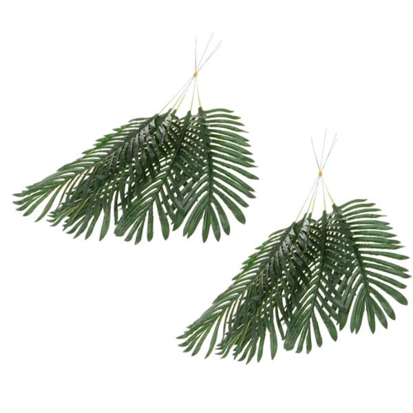 10-Pieces Large Artificial Leaf Faux Foliage Leaves DIY Decor Palm Leaf