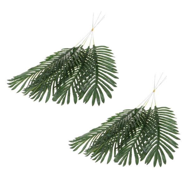 10-Pieces Large Artificial Leaf Faux Foliage Leaves DIY Decor Palm Leaf