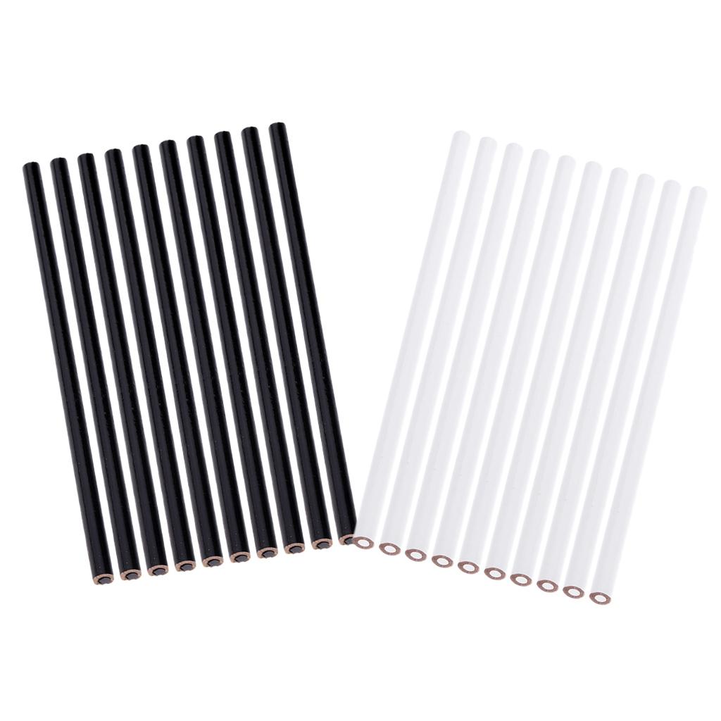 20Pcs White Black China Marker Wax Pencil Non Toxic Glass Metal Wood Fabric